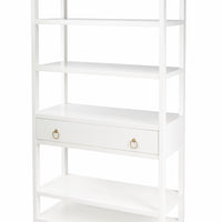 Lark White Bookshelf