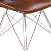 Light Brown Leather Side Chair
