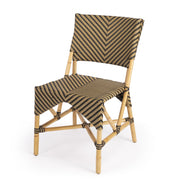 Indoor Outdoor Zig Zag Rattan Dining Chair