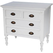 Easterbrook White 4 Drawer Chest