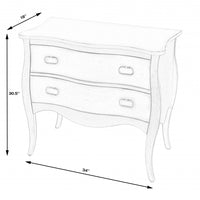 Rochelle Gray 2 Drawer Chest