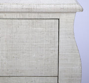 Felicia White Raffia Accent Chest