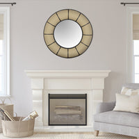 Farmhouse Style Round Wall Mirror