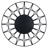 Metal Arch Design Round Wall Mirror