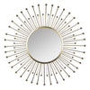 Gold Sunburst Round Wall Mirror