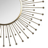 Gold Sunburst Round Wall Mirror