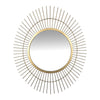 Gold Metal Spiked Wall Mirror