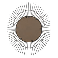 Gold Metal Spiked Wall Mirror
