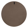 Contemporary Round Wall Mirror with Wooden Detailing