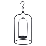 matte black metal hanging candle holder