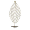 Petite Leaf Shaped Matte Gold Wall Sconce