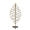 Contemporary Leaf Shaped Matte Gold Wall Sconce
