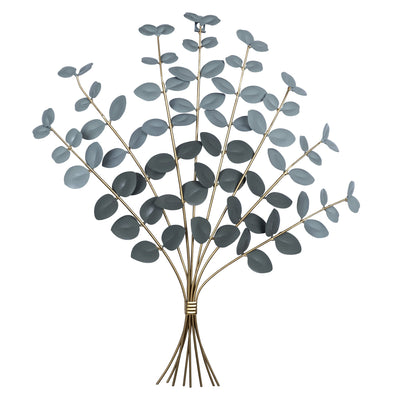 blue ombre eucalyptus bouquet wall decor