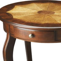 Jeanette Plantation Cherry Oval Accent Table