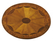 Jeanette Olive Ash Burl Oval Accent Table