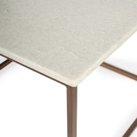 Holland Marble &amp; Metal Coffee Table