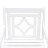 White Dining Armchair with Decorative Back