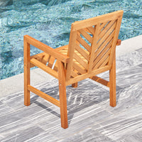 Natural Wood Dining Armchair