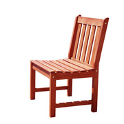 Brown Outdoor Armless Chair