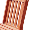 Brown Outdoor Armless Chair