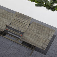 Distressed Grey Extendable Dining Table