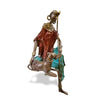 Vintage Bronze Masai Woman Sculpture
