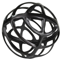 Black Metal Geometric Sphere