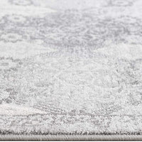 2’ x 3’ Gray Distressed Trellis Pattern Scatter Rug