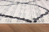 8’ x 11’ Gray and Black Modern Abstract Area Rug