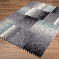 5' x 8’ Gray Modern Geometric Area Rug