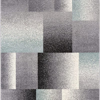 5' x 8’ Gray Modern Geometric Area Rug