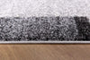 2’ x 4’ Gray Modern Bordered Area Rug