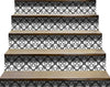 6" X 6" Dark Gray and White Coli Peel and Stick Tiles