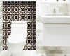 4" x 4" Intertwined Black and Cream Peel and Stick Removable Tiles