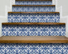 5" x 5" Wedgwood Blue and White Peel and Stick Removable Tiles
