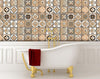 7" x 7" Shades of Taupe Mosaic Peel and Stick Removable Tiles