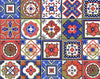 7" x 7" Mediterra Terra Cotta Mosaic Peel and Stick Removable Tiles