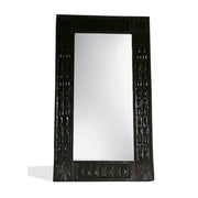 Solid Wood West African Hand Carved Wall Mirror