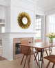 Gold Lattice Round Mirror