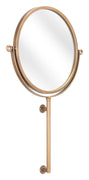 Gold Round Wall Mount Mirror