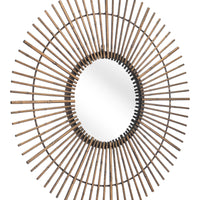 Gold Tribal Round Mirror