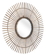 Gold Tribal Round Mirror