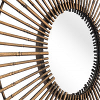 Gold Tribal Round Mirror