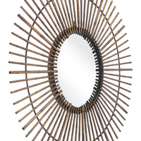 Gold Tribal Round Mirror