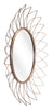 Gold Flowerburst Round Mirror