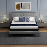 10.5" Hybrid Lux Memory Foam and Wrapped Coil Mattress Full Cal King