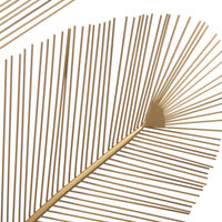 Gold Modern Suave Reed Wall Art