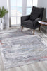 5’ x 8’ Gray Abstract Irregular Blocks Area Rug