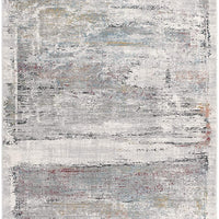 5’ x 8’ Gray Abstract Irregular Blocks Area Rug