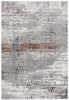 7’ x 10’ Gray and Brown Abstract Scraped Area Rug